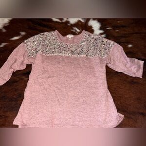 SOLD Girls Quarter Sleeve Top